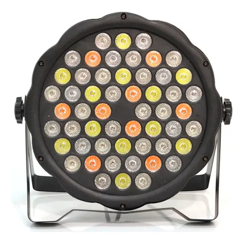 Canhao Refletor Par 64 54 Leds 3w Rgbwa Dmx Ambar