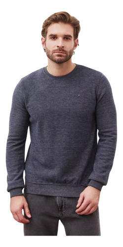 Blusa De Frio Suéter Masculino Tricot Gola Redonda