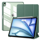 Estuche Smart Case Cristal Para iPad Air 11 M2 2024 Air 6ta