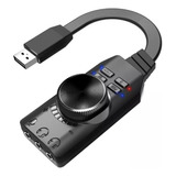 Tarjeta De Sonido Usb Externa Audio 7.1 Con Cable Win10