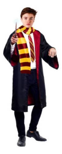Harry Potter Disfraz Cosplay Niños Capa Corbata Bufanda Varita Y Lentes (no Incluye Logos) Precio Super Oferta