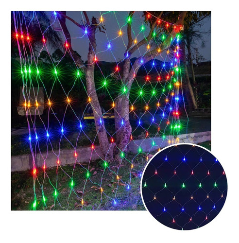 Luces Malla Led 200 Luces 2x1 Metros Luz Navidad Rf 200tc