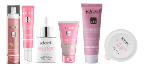 Idraet Kit Celulas Madre De Rosa Alpina Cuidado Facial X6