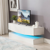 Mueble Flotante Con Luz Led Para Tv 60''   120x40x22 Cm