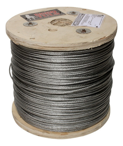 Cable Galv C/f Pvc 3/32-1/8  7x7 100mt  P