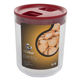 Pote Para Mantimentos Pantry Click Clack Vermelho 3,2 Litros