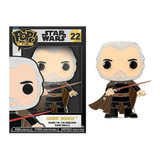 Funko Pin Count Dooku #22 Star Wars Metal Coleccionable