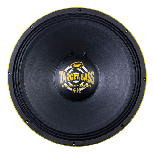 Falante 18pol Eros Target Bass Double Magnet 2000rms Amarelo