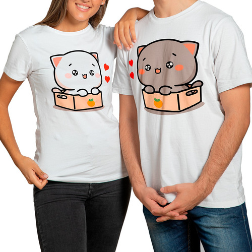 Playeras Para Parejas Peach And Goma Novios Duo N0#96