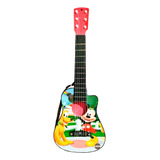 Guitarra De Lujo Mickey En Madera-juguete Para Niños 