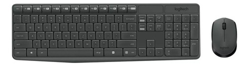 Kit Teclado E Mouse Wireless Logitech Mk235