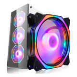 Cooler Fan Led Rgb 120mm 12cm Gabinete Pc Gamer Ventoinha