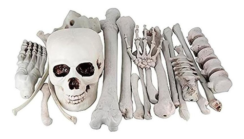 Decoração Halloween Kit Com 11 Peças Ossos +cranio Envio 24h