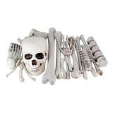 Decoração Halloween Kit Com 11 Peças Ossos +cranio Envio 24h