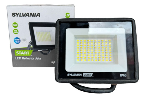 Reflector Led 50w Carcasa Negro Luz Blanco Frío 110v/220v