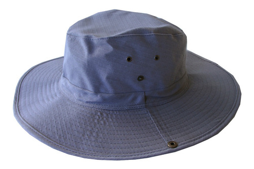 Sombrero Gorro De Ala -color Gris - Tipo Australiano 