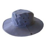 Sombrero Gorro De Ala -color Gris - Tipo Australiano 