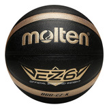 Balón Negro Molten Piel Sintética Alta Calidad Basquetbol Color Tamaño 6