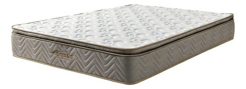 Colchón Sigma Pillow King 200x200cm Color Beige/plata