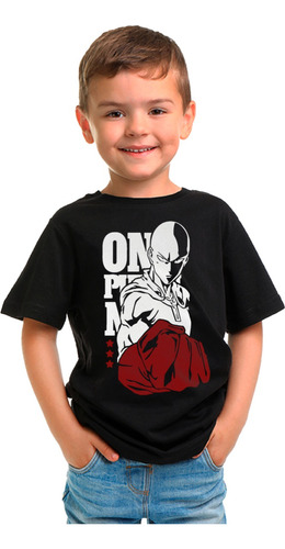 Remera Niño One Punch Man Saitama Anime