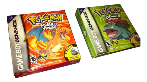 2 Cajas Customs Para Juegos Pokemon Firered + Leafgreen