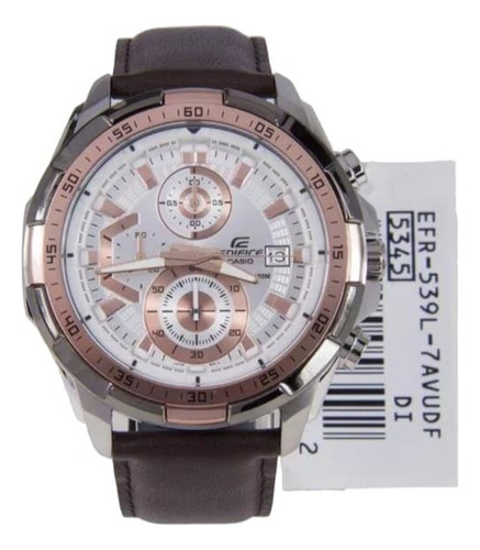 Reloj Casio Edifice 539 Pulso En Cuero