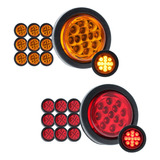 10 Plafon Redondo 13 Led 2.5 Pulgadas Embutir Camion 12-24v