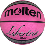 Balón De Baloncesto Molten B6 T2000 Ph Libertria 3x3 #6 Rosa