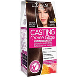 Kit De Tinte Para Cabello Castaño Natural Castings Cream Gloss Tone 400 De L'oréal