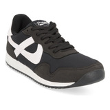 Tenis Sneakers Panam Dama Cintas Negro 653-04