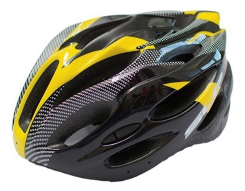 Casco Slp Wt-032 Color Negro/amarillo Talle L (58-62cm)