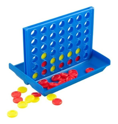 Juego De Mesa 4 En Linea Portatil Bingo Game De Plastico