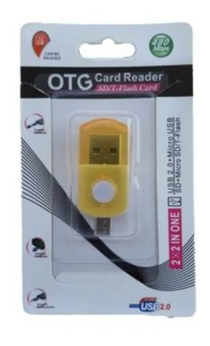 Card Reader Sd Otg Para Celular, Pc Y Carga Micro Usb A Usb 