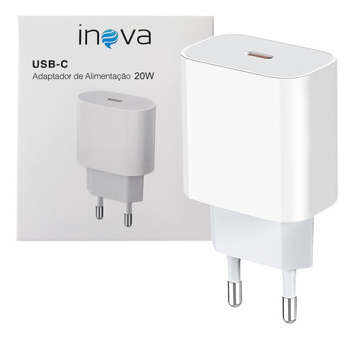 Fonte Carregador Rápido 20w Turbo Usb-c Tipo C Para iPhone