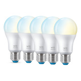 Lampara Led Inteligente Wiz Wifi Smart Blanca E27 X5 Un