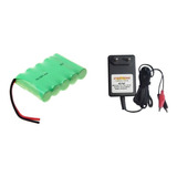 Kit Pack 6v 2700mah Aa + Carregador Jacare Recarregavel