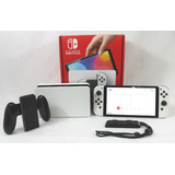 Nintendo Switch Oled 64gb, Color Blanco, Con Dock, Usado (g)