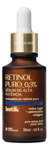 Botik Retinol Puro_0,3% Frasco 30ml Sérum Facial