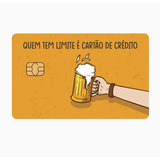 Adesivo De Cartão Crédito Débito Chip Frente Quem Tem Limite