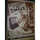 Publicidad Vintage Clipping Estufas Gas De Kerosene Simplex