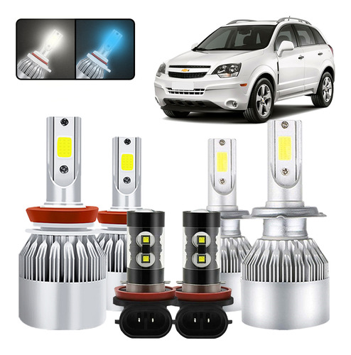 Kit De Focos Led H9 H7 H11 Para Chevy Captive Sport 08-2011