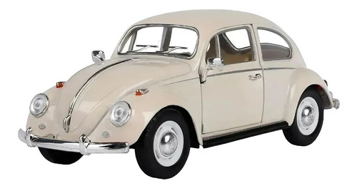 Volkswagen Classical Beetle 1967 Esc 1:24 Kinsmart Crema