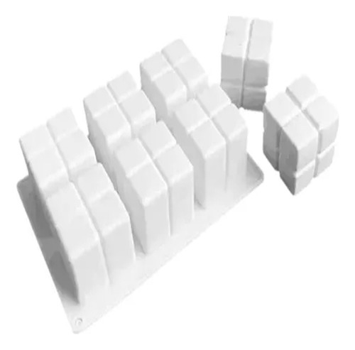 Molde Silicona Mini Cubo Rubik  X6 Para Velas  Jabón  Resina
