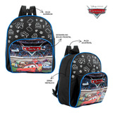 Mochila Escolar Carros Mcqueen Costas Kit Lancheira+estojo