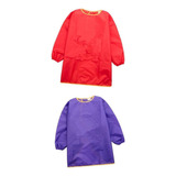 2x Waterproof Children's Long Sleeve Dress Apron 1