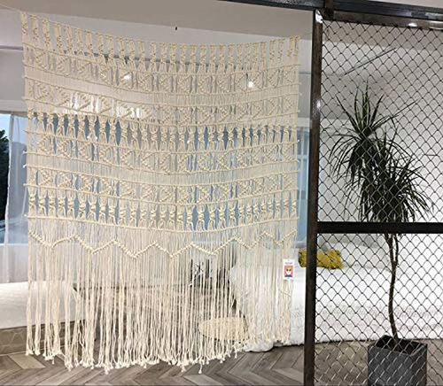 Flber Macrame - Cortina De Ventana Tactil De Inspiracion B