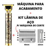 Kit Barbeiro Kit Lâmina De Ferro + Máquina Para Acabamento!!