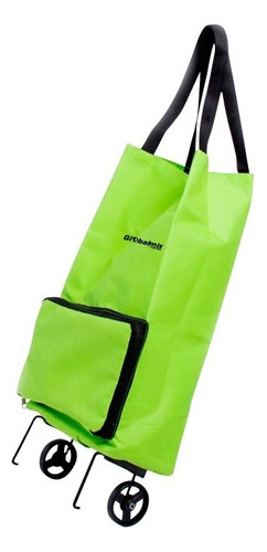 Sacola P/ Compras Dobrável Shopbag Carrinho Rodas Globalmix