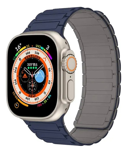 Correa Premium Para Apple Watch (42/49mm) Silicona Magnética