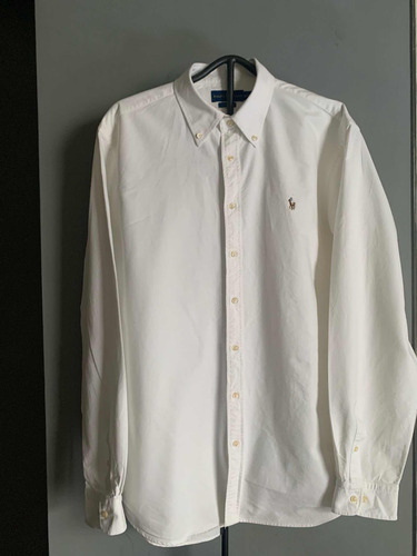 Camisa Polo Ralph Lauren Blanca Talla 2 X L Classic Fit Homb